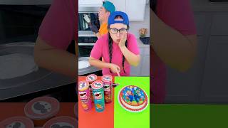 Mario cake vs Pringles chips ice cream challenge🍨 funny by Ethan Funny Family [upl. by Archle]