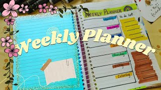 Easy Weekly Planner Ideas How to make a weekly planner for October  planner [upl. by Ettenuj]