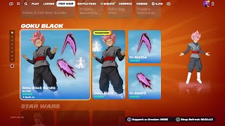 GOKU BLACK IS BACK Fortnite Item Shop Update December 29th 2023 [upl. by Kathy]