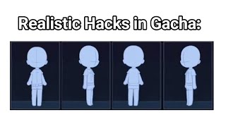 Realistic Yassified HACKS in Gacha 😳👈 [upl. by Eillor746]