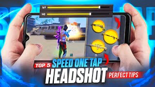 Unique  One Tap Headshot Top 5 Tips And Tricks  Garena Free Fire 2024 [upl. by Annaillil]