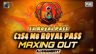 C2S4 M8 Royal Pass Maxing Out🤩  5x RP Giveaway✌️ Soon Mega Giveaway Announce😍  AjjuGamerYT [upl. by Bess]