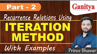 ITERATION METHOD to solve Recurrence Relations  Iterantion Method  Iteration method Discrete [upl. by Ojok]