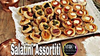 PIZZETTE E SALATINI RICETTA SEMPLICE [upl. by Blockus]