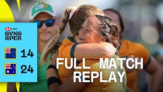 Australia edge epic  New Zealand v Australia  Full Match Replay  Perth HSBC SVNS [upl. by Ydnir]