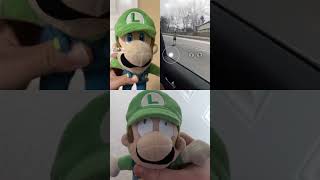 Luigi scared CrazyMarioBros memes meme jokes funny plush fyp shorts [upl. by Llenrahs]