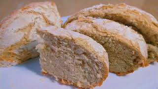 Como fazer PÃO tipo ITALIANO  FERMENTAÇÃO LENTA  SEM SOVA  Feito na PANELA interna de ARROZ 🥖 [upl. by Harry]