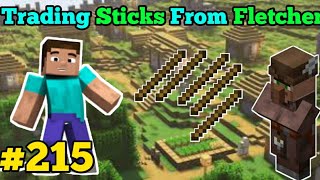 Trading Sticks From Fletcher 🤫🙂 Minecraft SMP 215 [upl. by Jer]