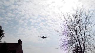 Lancaster Flies Over Bolingbroke Royal Wedding Street Party [upl. by Olivann]