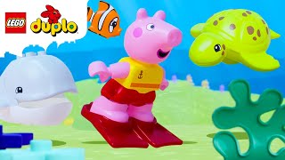 Underwater Song with Peppa Pig 🐳 ⚓️ 🪸 Nursery Rhymes amp Kids Songs  LEGO® DUPLO  LEGO® Little Ones [upl. by Nooj]