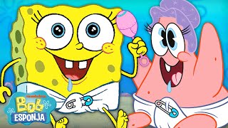 Bob Esponja  Todos os Bebês DE TODOS OS TEMPOS 🍼  Bob Esponja em Português [upl. by Ecnerewal]