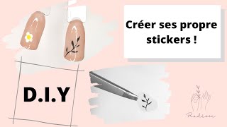 DIY  comment créer ses stickers à nail art [upl. by Asilav]