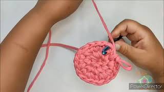 Croche com fio de malha cachepot fácil tutorial passo a passo grupocrocheartes4278 [upl. by Hauck]