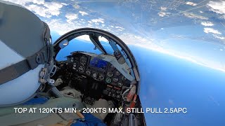 Lockheed F104 INSANE LOOP 10000 FEET [upl. by Atsirhc]