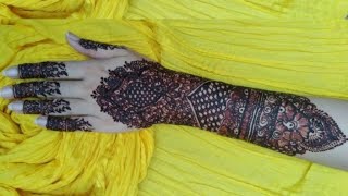 Full Hand Bridal Mehndi Design Bareek Mehndi Kashees latest Mehndi Design 2021 AK vlogs [upl. by Berlauda287]