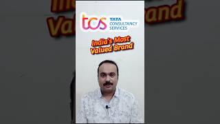 TCS  Indias Most Valued Brand  tcs tcsshare tataconsultancyservices brand stockmarket nse [upl. by Yrffoeg]