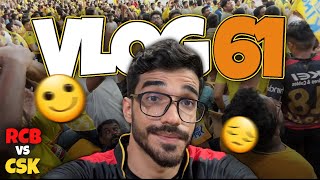 WHISTLE PODU IS REAL  CSK VS RCB IPL EXPERIENCE 😭💔  VLOG 61 [upl. by Hallvard]