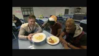 Olly Murs with Aston and Oritsé from JLS  Scrambled Egg Challenge JLS Sing for Sport Relief [upl. by Gnaw]