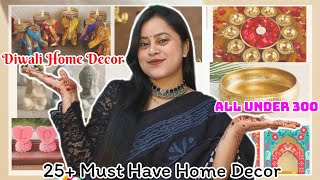 25 Meesho Home Decor Haul Starting Rs99✨Diwali Decoration items✨meesho meeshohaul [upl. by Oirevas]