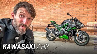 Supercharged Commute 2024 Kawasaki Z H2 Review  Daily Rider [upl. by Guildroy]