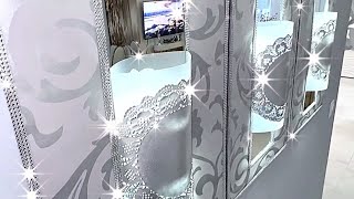 DIY Mirror WALL Decorating WITH DOLLAR TREE Doilies DIY WALL DECOR IDEA [upl. by Schweiker661]