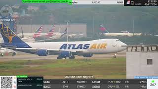 SBGR LIVE 4K  Aeroporto Internacional de Guarulhos AO VIVO  GRU Airport [upl. by Wier]