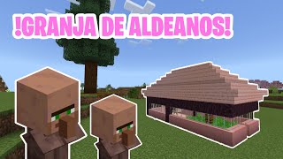 GRANJA DE ALDEANOS  MINECRAFT BEDROCK 121  Glipmc [upl. by Rustin892]