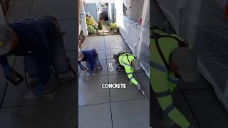 Courtyard concrete floor construction shorts [upl. by Kohn]