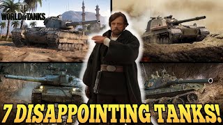 7 Most DISAPPOINTING TANKS in World of Tanks Console [upl. by Llehcear48]