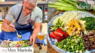 INSALATA DI POLLO AL CURRY con riso e verdure BUONA E COLORATA  Ricetta di Chef Max Mariola [upl. by Misaq]