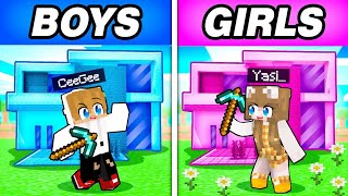 I Cheated in a BOY vs GIRL Minecraft Build Battle  Tagalog [upl. by Hollinger]