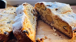 Stollen de Noel Brioche Allemande au Massepain [upl. by Kiki]