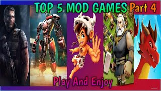 Best 5 Mod Apk Games For Android 2021 MOD GAME  Super Mod Games  Part 4 Install And Enjoy [upl. by Kenric]