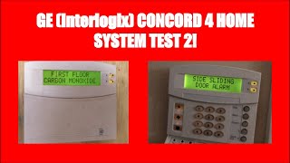 GE Interlogix Concord 4 Home System Test 2 [upl. by Salahi]