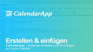 CalendarApp – Belegungskalender erstellen und hinzufügen auf deine Website [upl. by Cohe]