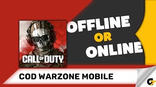 COD Warzone Mobile game offline or online [upl. by Enerehs]