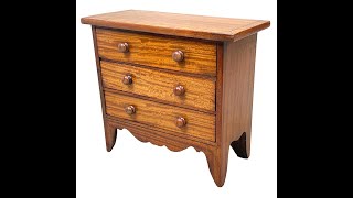 Regency Satinwood Miniature Chest [upl. by Lowndes]