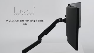 M VESA Gas Lift Arm Single HD Black [upl. by Aneliram]