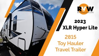 2023 XLR Hyper Lite 2815 Toy Hauler Travel Trailer WalkThrough [upl. by Jea]