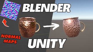 How to EXPORT MATERIALS with NORMAL MAPS from Blender into Unity [upl. by Sone]