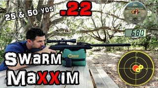 Gamo Swarm Maxxim 22 Air Rifle  Accuracy Test   25 amp 50 Yards  Full REVIEW  AirgunPellet Gun [upl. by Anelrad]