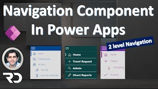 Power Apps Navigation Menu Component 2 level menu [upl. by Cheria]