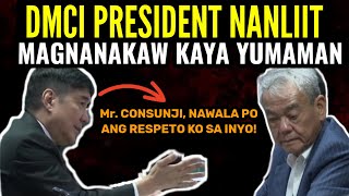 Mr CONSUNJI ng DMCI PINAHIYA at NANLIIT sa SENADO TULFO nawalan ng RESPETO DESIDIDO IPAKULONG [upl. by Htebezile]