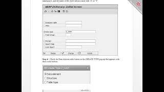 SAP ABAP Data Elements [upl. by Hannad]