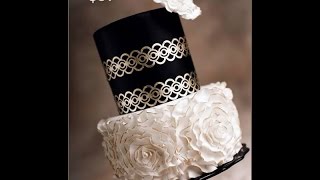 Gold Lace and Rosettes Cake Tutorial Preview [upl. by Glen]