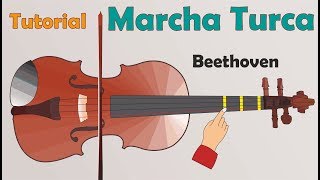 METODO POR PASOS PARA TOCAR EL VIOLÍN La Marcha Turca de Beethoven [upl. by Ialohcin683]