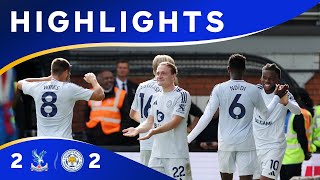 VARDY SCORES But Points Shared ⬜️  Crystal Palace 2 Leicester City 2 [upl. by Inalak]