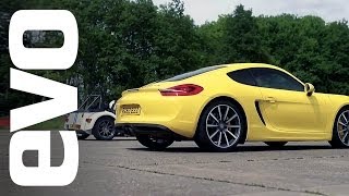 Porsche Cayman S v Caterham 7 Roadsport 140  evo DRAG BATTLE [upl. by Shelly]