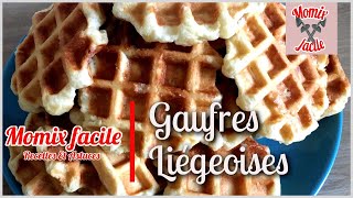 Gaufres liégeoises au Thermomix [upl. by Ayhdnas]