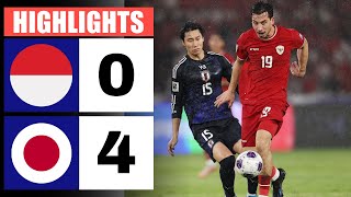 Indonesia vs Japan 0  4  HIGHLIGHTS amp GOALS  2026 World Cup Asian Qualification [upl. by Bernardi]